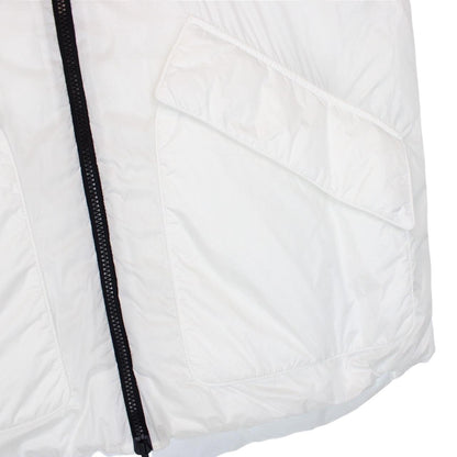 Emporio Armani White Reversible Hooded Down Gilet / Bodywarmer