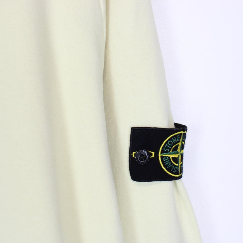 Stone Island AW 2022 Yellow Cotton Hoodie Jumper