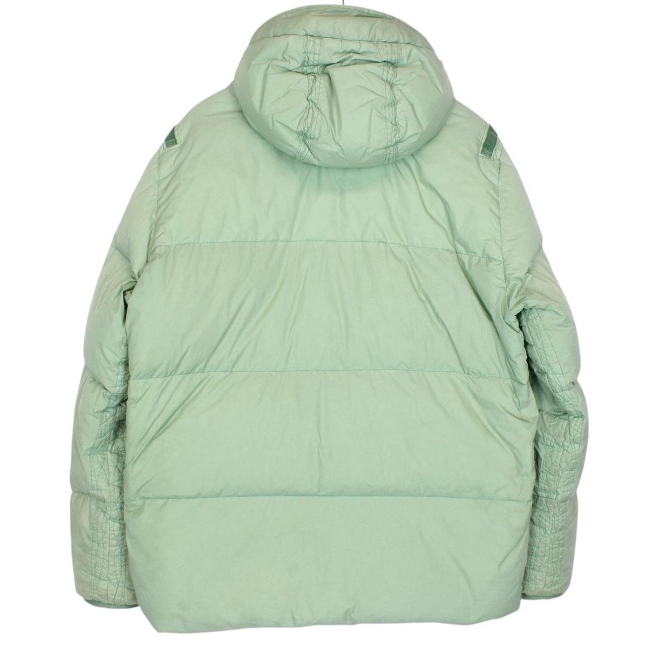 Stone Island AW 2022 Green Garment Dyed Crinkle Reps R-NY Down Puffer Jacket