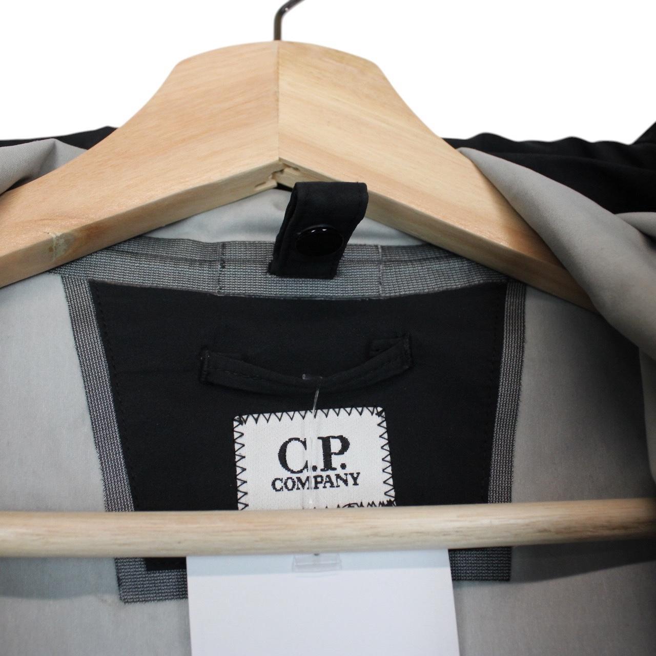 CP Company Black Goretex Infinium Full Zip Goggle Hooded Jacket