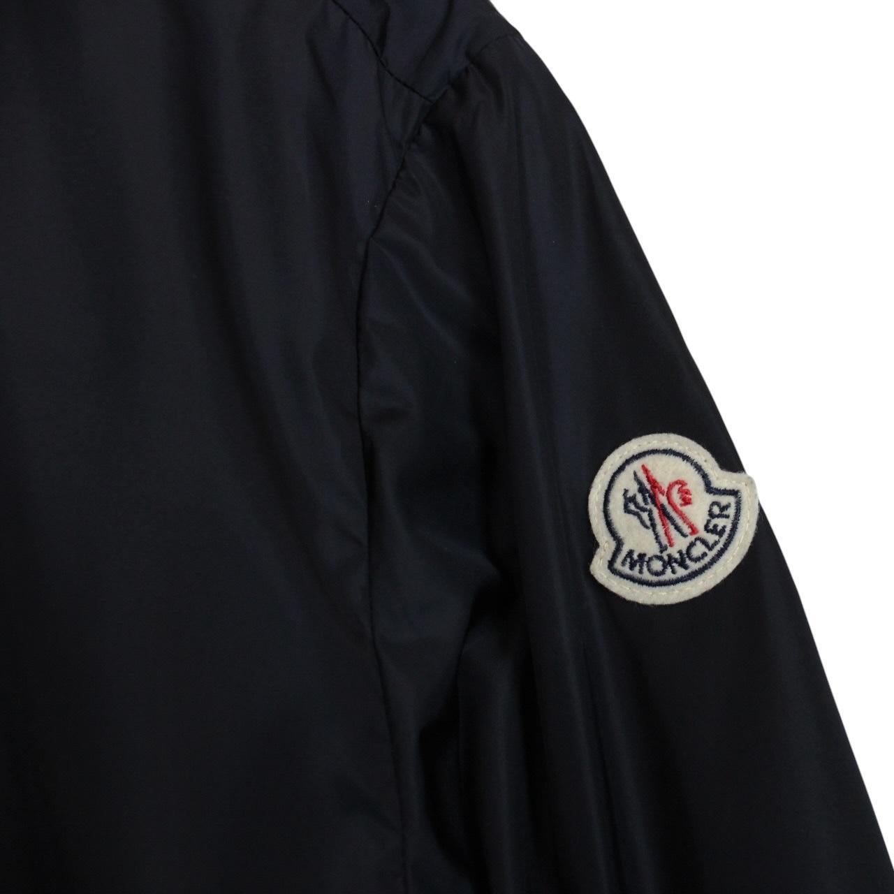 Moncler Alshat Navy Blue Full Zip Nylon Windbreaker Jacket