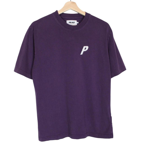 Palace Purple Felt P Logo Short Sleeve Cotton T-Shirt
