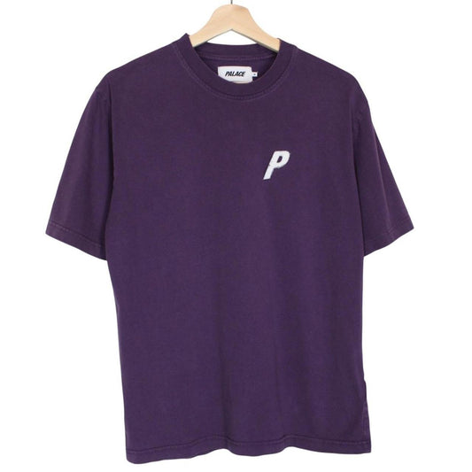 Palace Purple Felt P Logo Short Sleeve Cotton T-Shirt