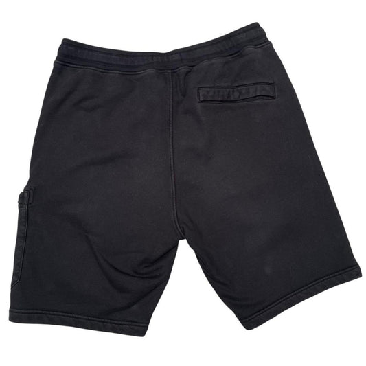 Stone Island SS 2024 Black Cotton Jogger Shorts