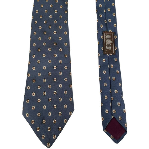 Vintage Chaps Ralph Lauren Navy Blue Silk Tie