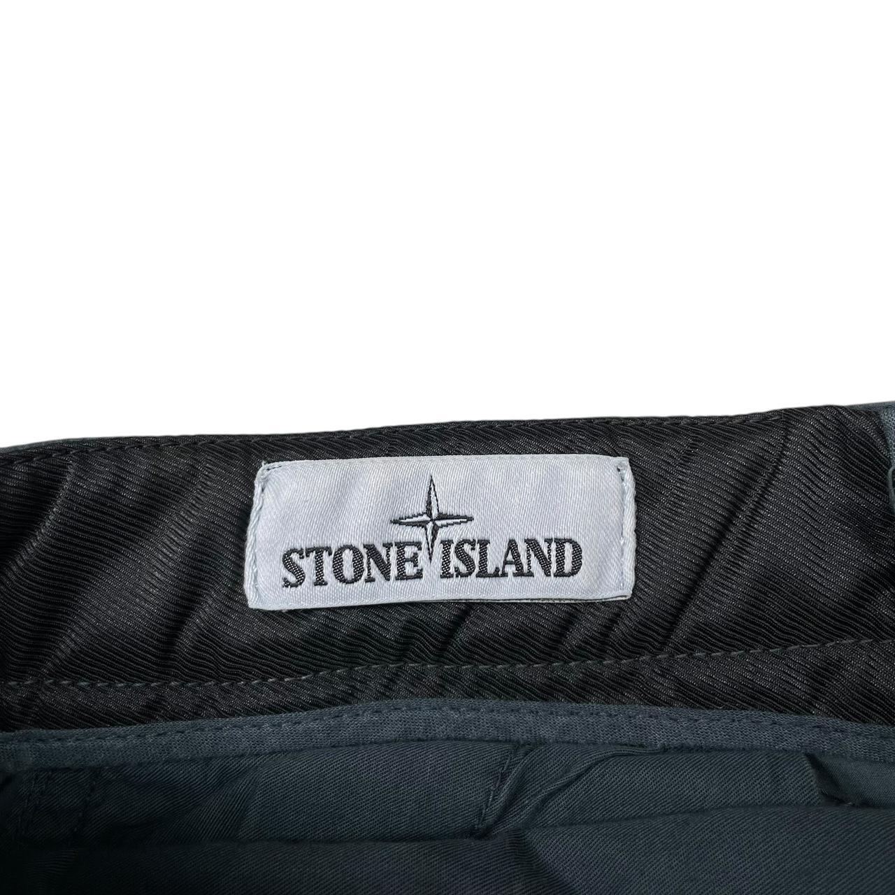 Stone Island SS 2018 Grey Bermuda Cotton Cargo Shorts
