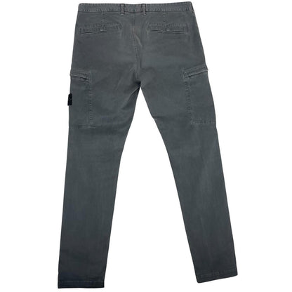 Stone Island AW 2019 Grey Skinny Fit Cargo Trousers