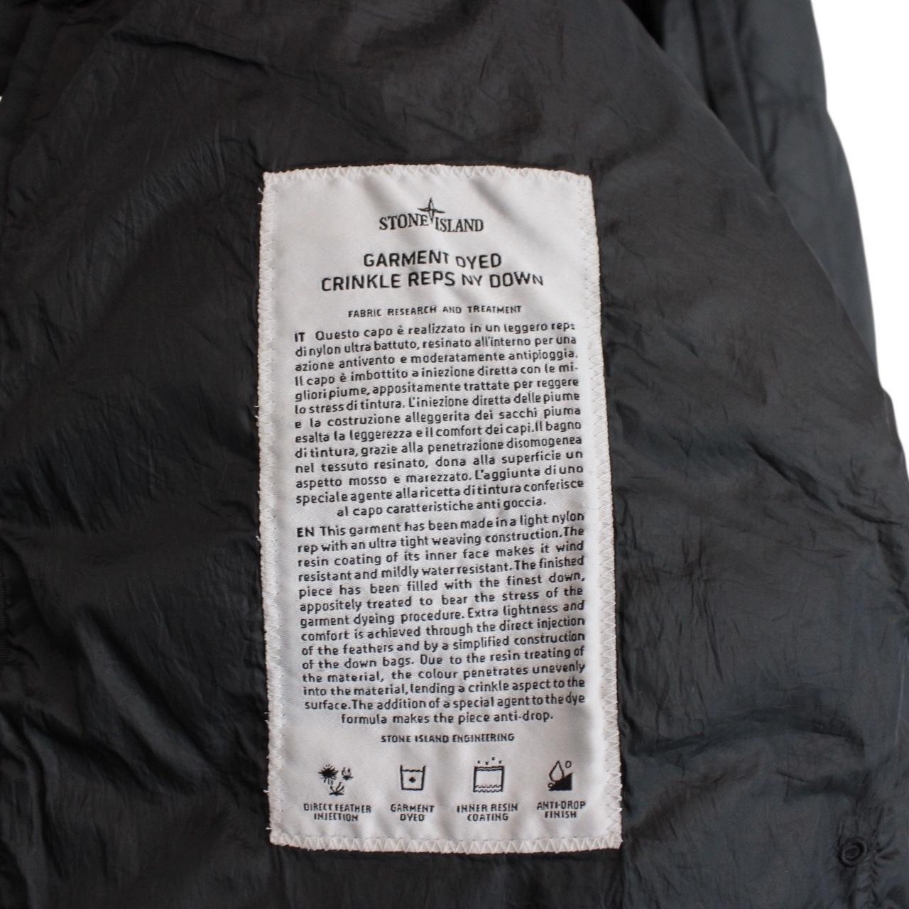 Stone Island AW 2019 Grey Garment Dyed Crinkle Reps NY Down Gilet / Bodywarmer