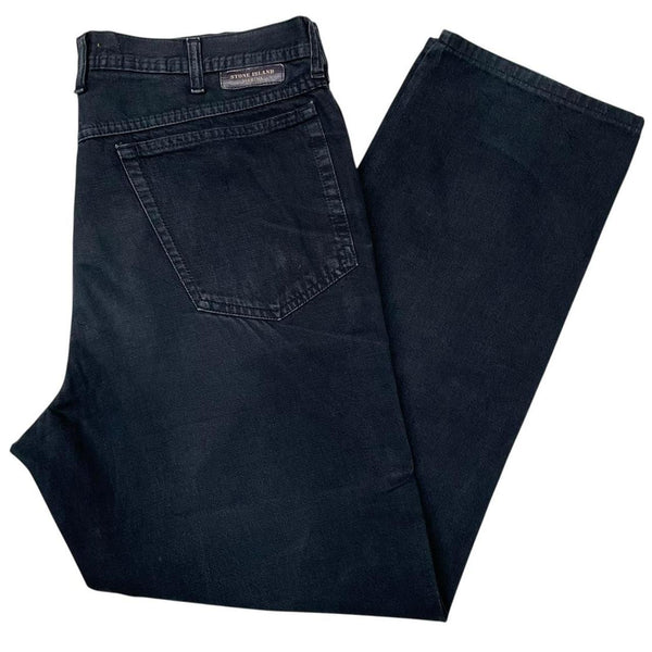 Vintage Stone Island Marina SS 1995 Black Straight Leg Fit Denim Jeans