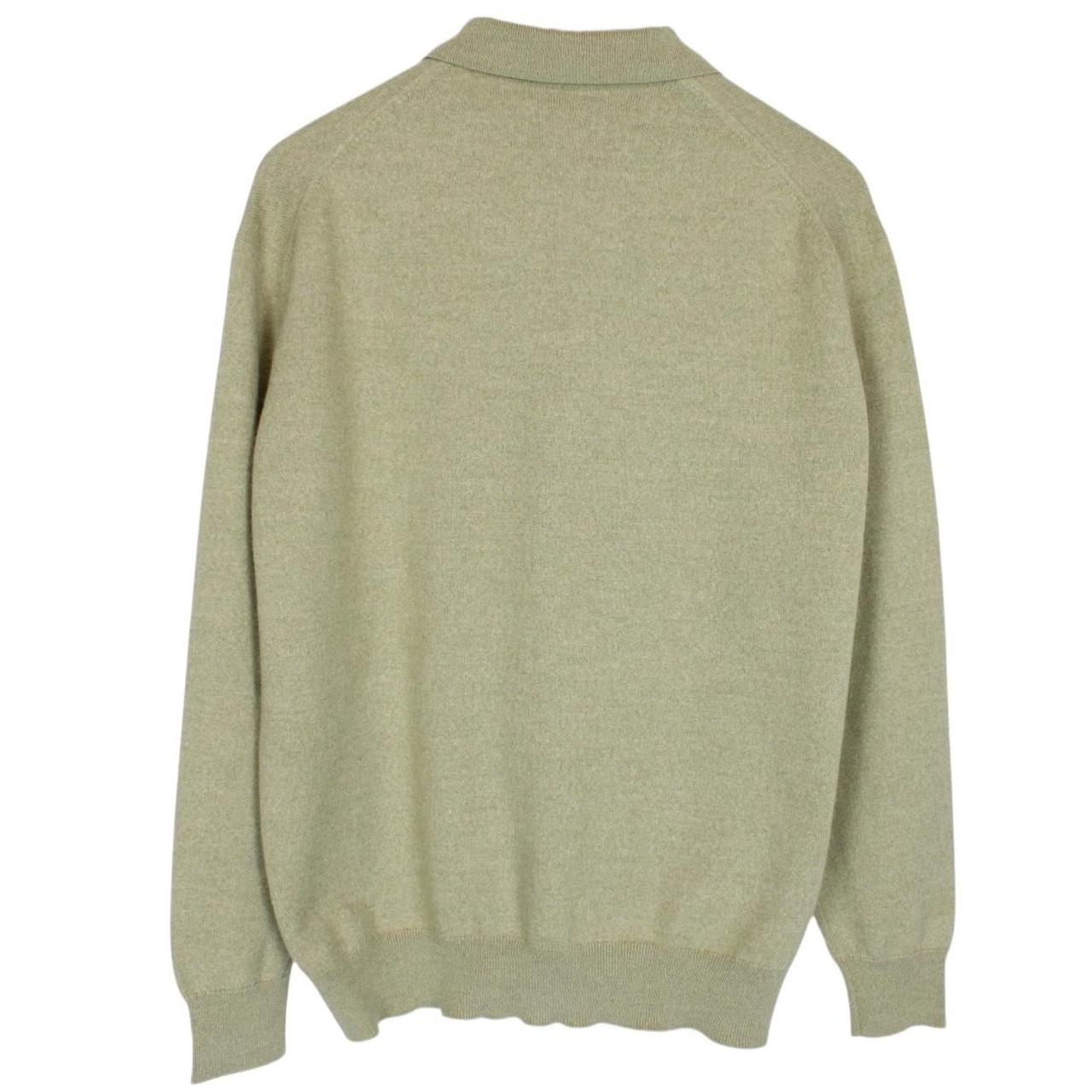 Vintage 90s Burberry Green Merino Wool Blend Knit Jumper