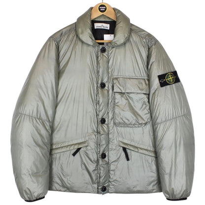 Stone Island AW 2018 Green Full Zip Pertex Quantum Y Down Jacket