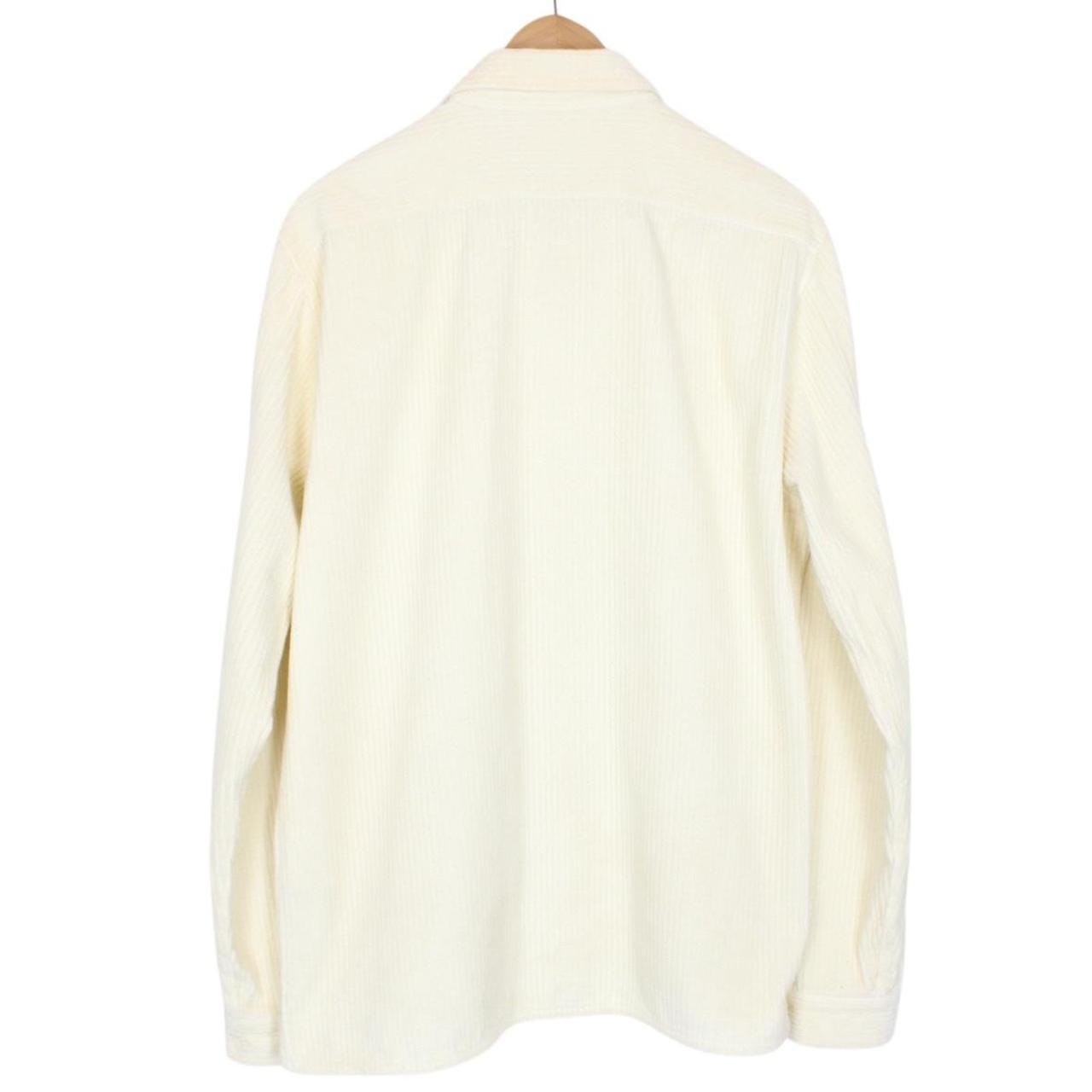 Stone Island AW 2020 Cream Long Sleeve Jumbo Corduroy Shirt