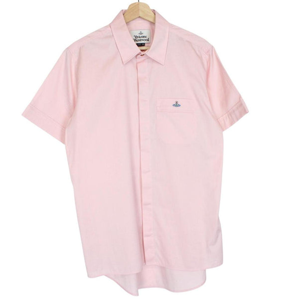 Vivienne Westwood Pink Short Sleeve Orb Cotton Shirt
