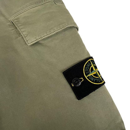 Stone Island Green Skinny Fit Cargo Trousers