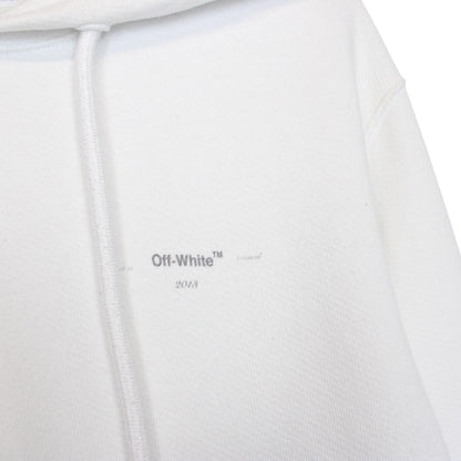 Off White White Arrows Cotton Hoodie Jumper