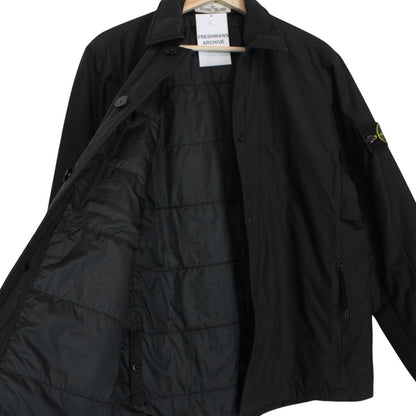 Stone Island AW 2021 Black Primaloft Nylon Coach Jacket