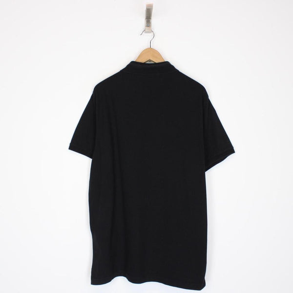 Stone Island AW 2021 Black Short Sleeve Compass Polo Shirt