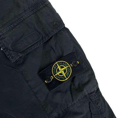 Stone Island SS 2021 Black RE-T Fit Cargo Trousers