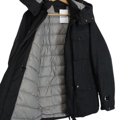 CP Company Micro-M Navy Blue Full Zip Padded Goggle Jacket