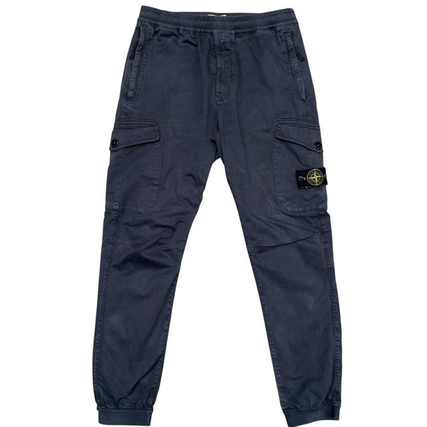 Stone Island AW 2020 Navy Blue RE-T Fit Cargo Trousers
