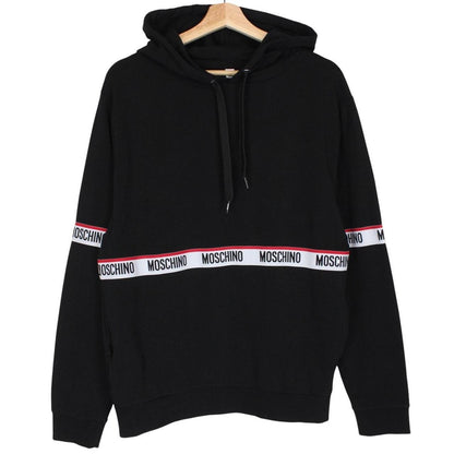 Moschino Underwear Black Tape OTH Logo Arm Hoodie Jumper