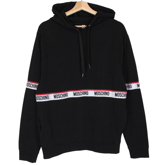 Moschino Underwear Black Tape OTH Logo Arm Hoodie Jumper