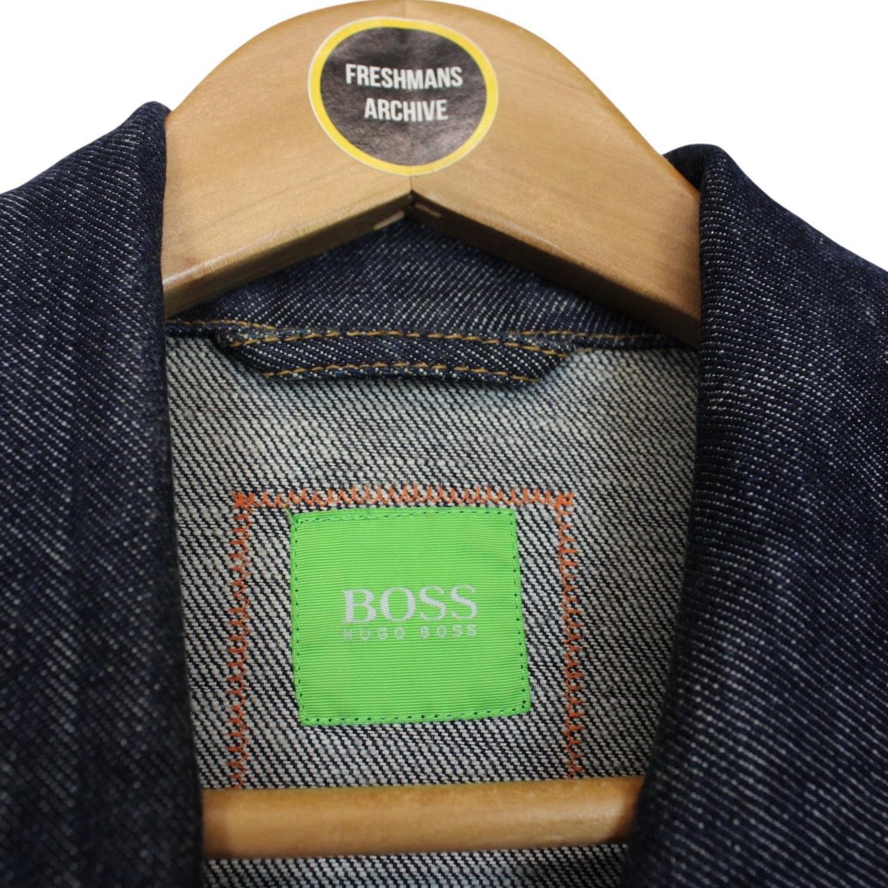 Hugo Boss Navy Blue Button Up Denim Jacket