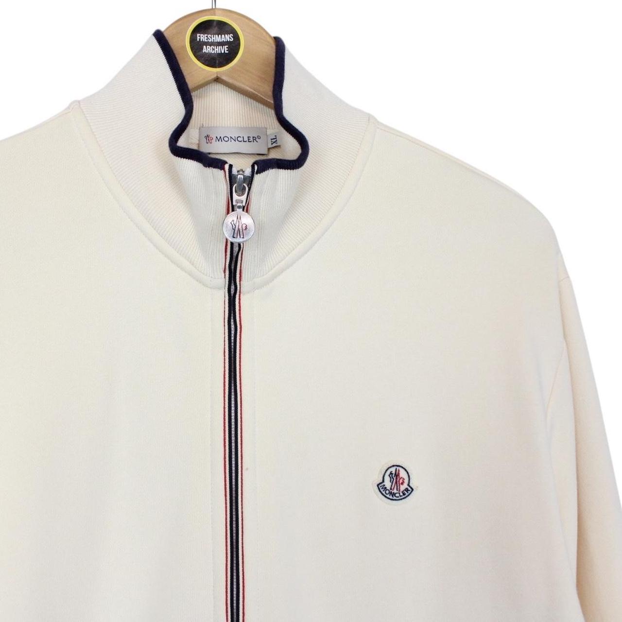 Moncler Maglia Cardigan Cream Full Zip Sweatshirt Jumper