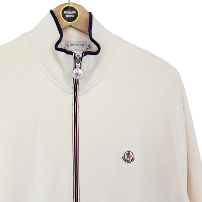 Moncler Maglia Cardigan Cream Full Zip Sweatshirt Jumper