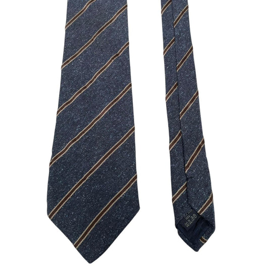 Vintage Burberry London Blue Striped Silk Tie