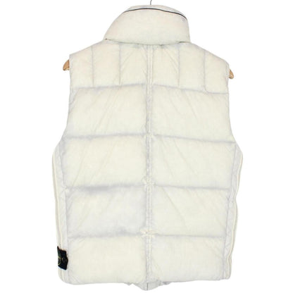 Vintage Stone Island Beige Opaque Nylon Tela Down Gilet / Bodywarmer