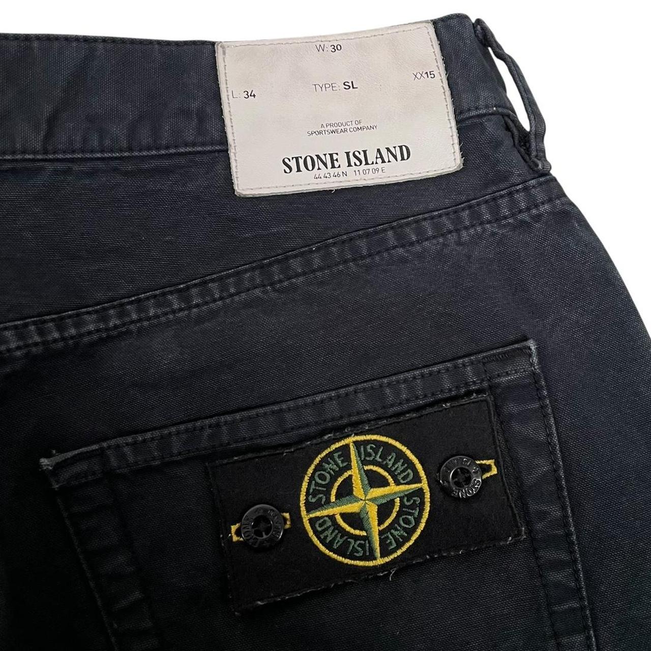 Stone Island AW 2014 Black Slim Fit Cotton Trousers