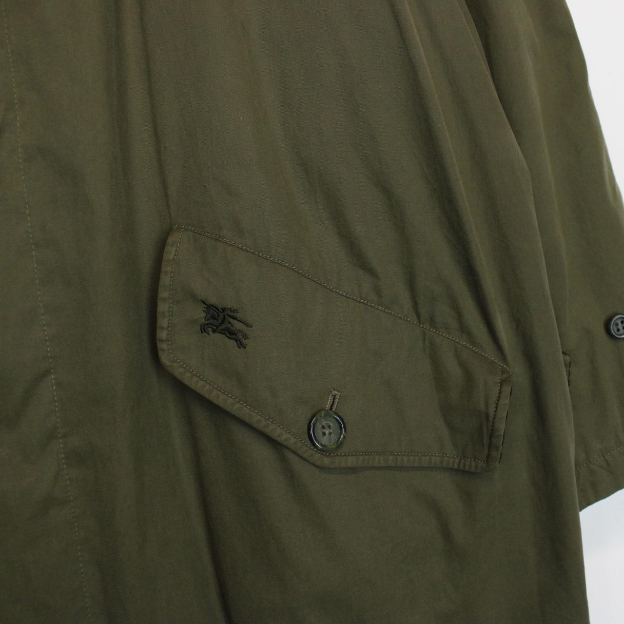 Vintage 90s Burberry Green Nova Check Lined Quilted Coat