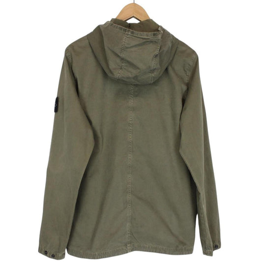 Stone Island AW 2018 Khaki Green Cotton Hooded Overshirt Jacket