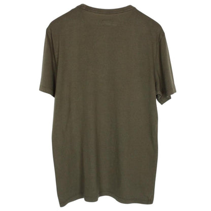 CP Company Khaki Brown Block Logo Short Sleeve T-Shirt