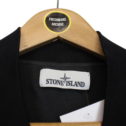 Stone Island AW 2016 Black Garment Dyed Crinkle Reps NY Bomber Jacket