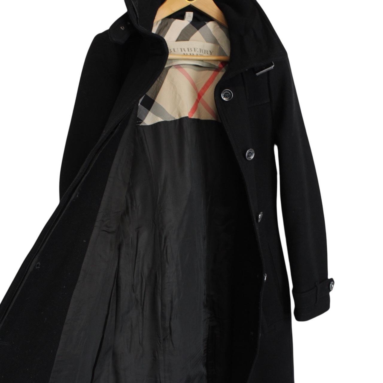 Burberry Brit Black Cashmere Wool Blend Coat