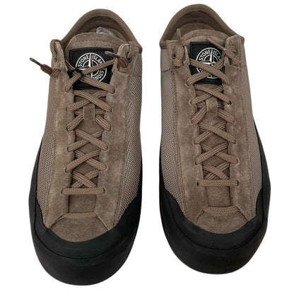 Stone Island Ash Brown Logo Patch Low-top Trainers
