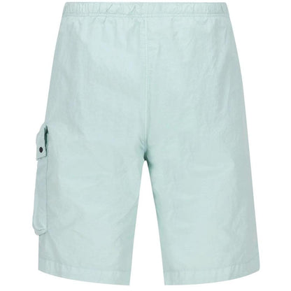 CP Company Light Blue Flatt Nylon Lens Pocket Technical Shorts