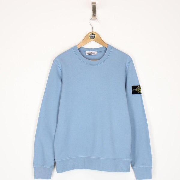 Stone Island AW 2022 Blue Cotton Sweatshirt Jumper