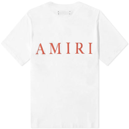 Amiri White and Red Short Sleeve MA Logo Print T-Shirt