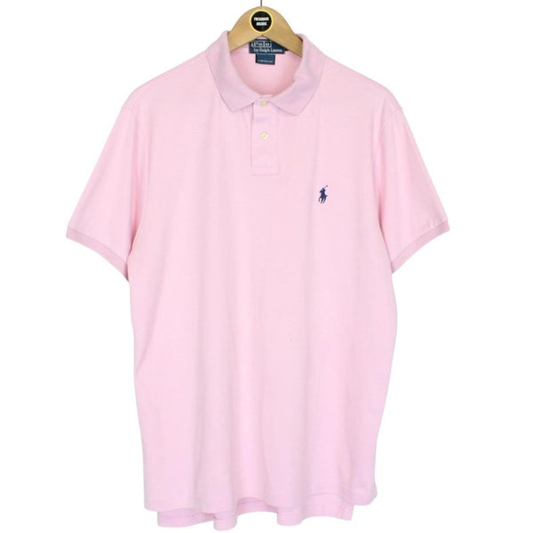 Vintage Polo Ralph Lauren Pink Short Sleeve Cotton Polo Shirt