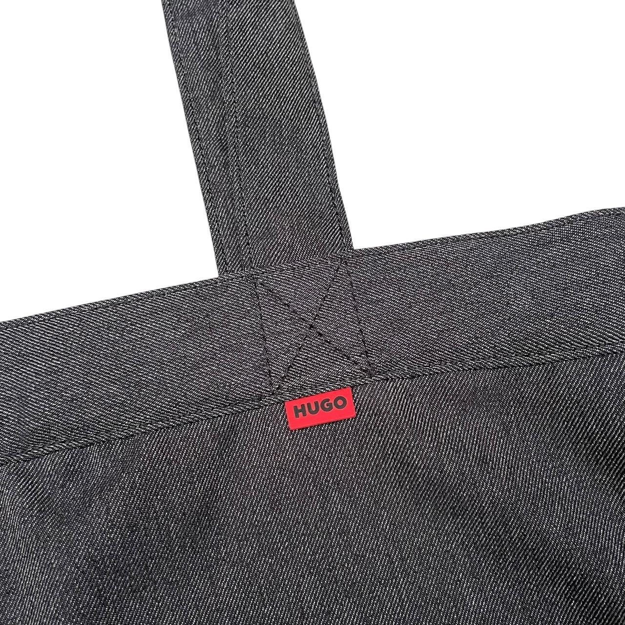 Hugo Boss Dark Grey Erik D Duck Tote Bag