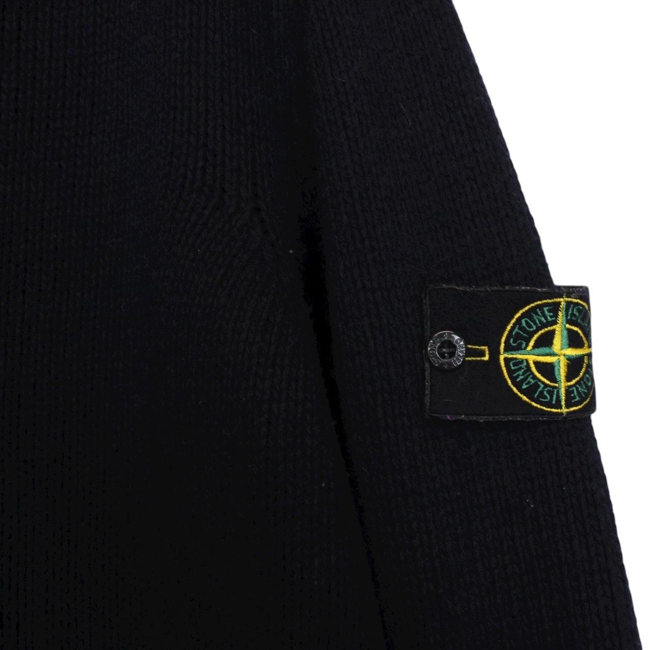 Vintage Stone Island AW 2002 Navy Blue Wool Knit Jumper