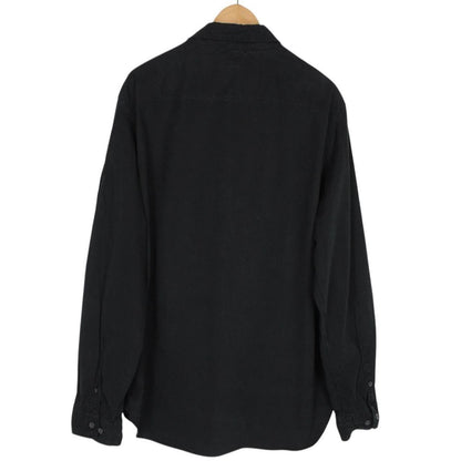 CP Company Black Full Zip Cotton Lens Overshirt