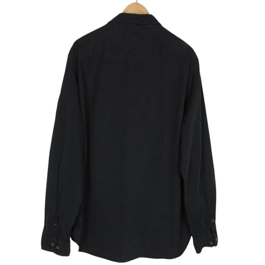 CP Company Black Full Zip Cotton Lens Overshirt