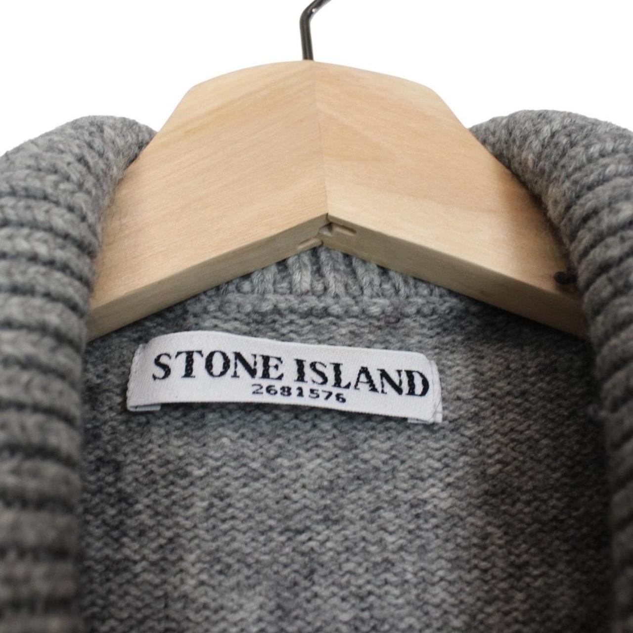 Stone Island AW 2011 Grey Wool Knit Cardigan Jumper