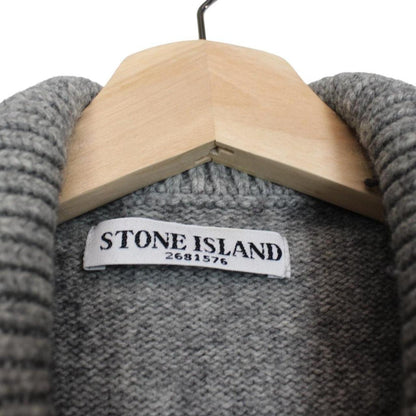 Stone Island AW 2011 Grey Wool Knit Cardigan Jumper