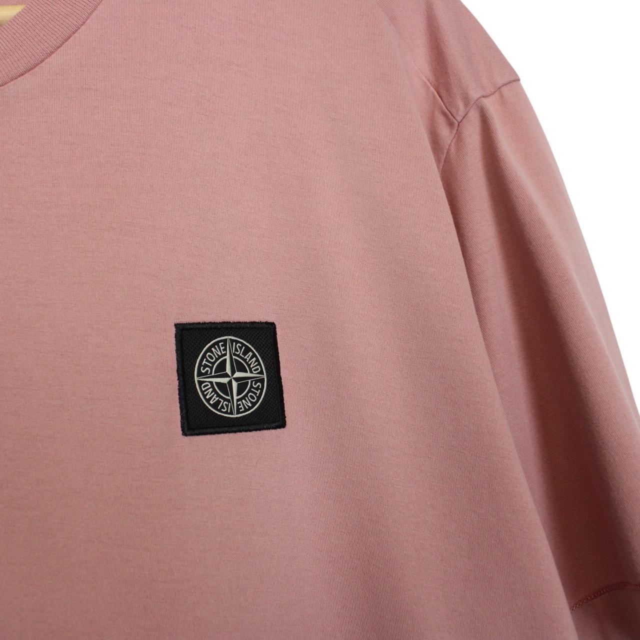 Stone Island SS 2021 Pink Short Sleeve Compass T-Shirt