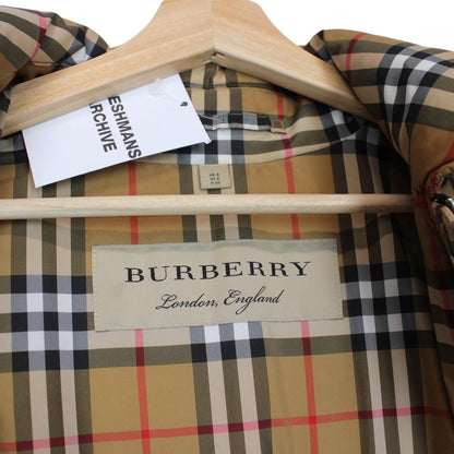 Burberry Tan Brown Knowstone Nova Check Full Zip Quilted Jacket